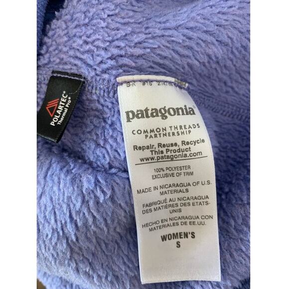 Patagonia fleece lavender t snap pullover size small - Picture 6 of 7